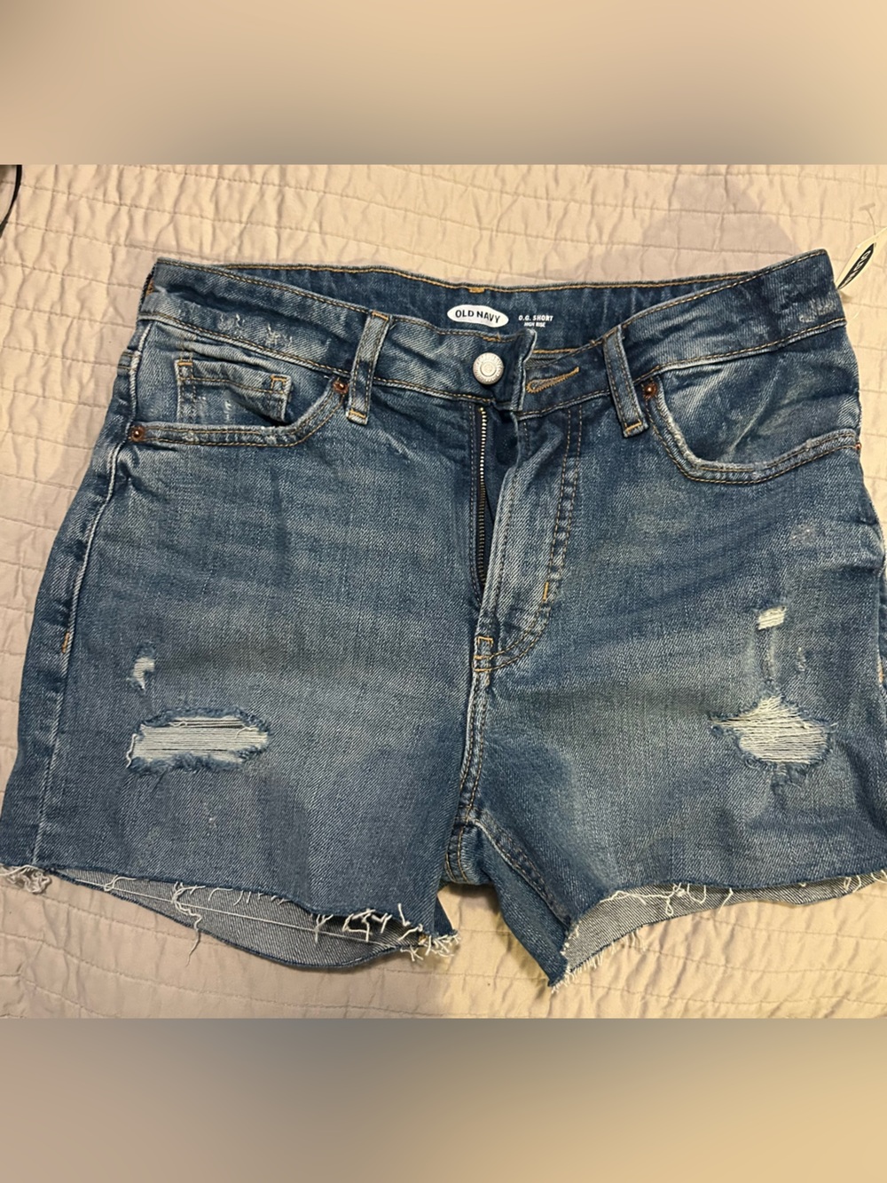 Old Navy High-Rise Denim Shorts in Blue